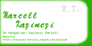 marcell kazinczi business card